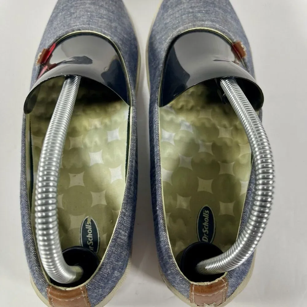 Dr. Scholl's Joliet Women's Slip-On Shoes - Blue Denim/Fabric - Size 9.5M